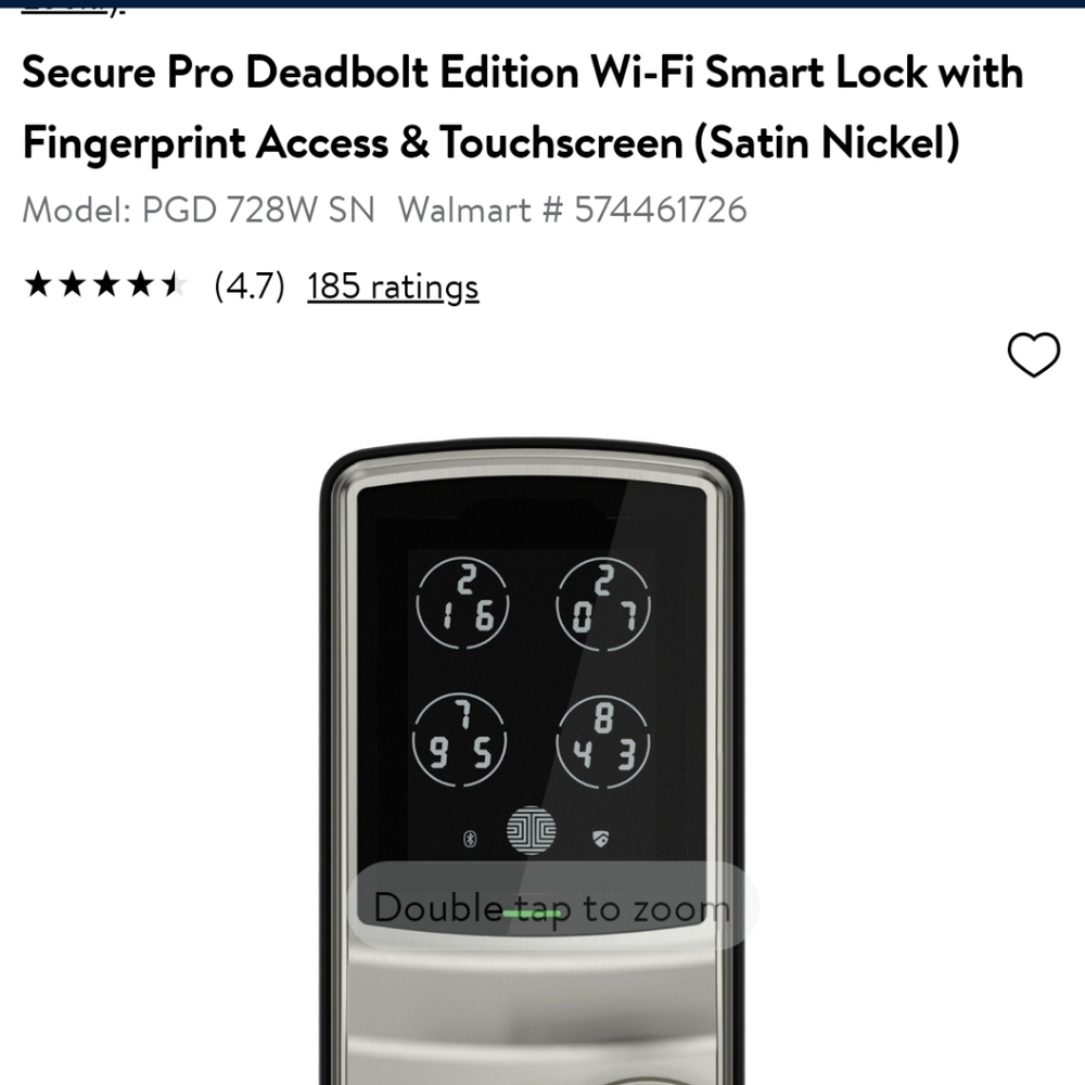 Wifi finger access deadbolt